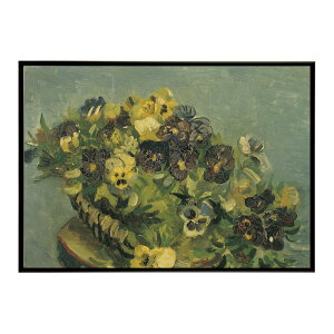 �S�b�z ���i�� Basket of pansies on a small table �yVincent van Gogh�z (1887) �G�� �|�X�^�[ �f�W�^�����}�X�^�[ ���� �G ���� ���G ���� �ybn-poster-7798�z