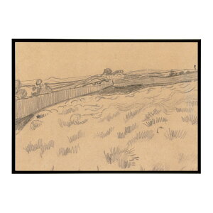 �S�b�z �v�����@���X�̕��i�� View of the Field behind Saint Paul�fs Asylum in Saint-R?my-de-Provence �yVincent van Gogh�z (1889) �G�� �|�X�^�[ �f�W�^�����}�X�^�[ ���� �G ���� ���G ���� �ybn-poster-7807�z