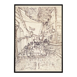 �S�b�z ��̃J�t�F�̏�i Cafe Terrace at Night�yVincent van Gogh�z(1888)�G�� �|�X�^�[ �f�W�^�����}�X�^�[ ���� �G ���� ���G ���ʁybn-poster-7913�z