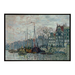 �y�N���[�h�E���l�z���i/View of the Prins Hendrikkade and the Kromme Waal in Amsterdam�yClaude Monet�z(1874)�G�� �|�X�^�[ �f�W�^�����}�X�^�[ ���� �G ���� ���G ���ybn-poster-7993�z