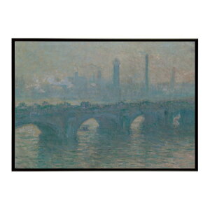 �y�N���[�h�E���l�z���̕��i/Waterloo Bridge, Gray Weather�yClaude Monet�z(1900)�G�� �|�X�^�[ �f�W�^�����}�X�^�[ ���� �G ���� ���G ���ybn-poster-8030�z