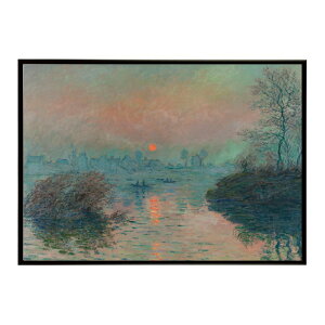 �y�N���[�h�E���l�z�Z�[�k�̕��i/Soleil couchant sur la Seine ? Lavacourt, effet d�fhiver�yClaude Monet�z(1880)�G�� �|�X�^�[ �f�W�^�����}�X�^�[ ���� �G ���� ���G ���ybn-poster-8045�z