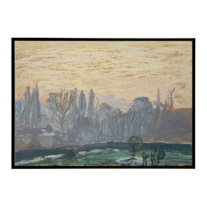 �y�N���[�h�E���l�z��i�F/Winter Landscape with Evening Sky�yClaude Monet�z(ca. 1870 ? 1880)�G�� �|�X�^�[ �f�W�^�����}�X�^�[ ���� �G ���� ���G ���ybn-poster-8065�z