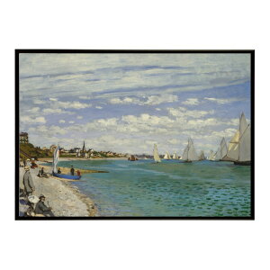 �y�N���[�h�E���l�z���i/Regatta at Sainte-Adresse�yClaude Monet�z(1867)�G�� �|�X�^�[ �f�W�^�����}�X�^�[ ���� �G ���� ���G ���ybn-poster-8085�z