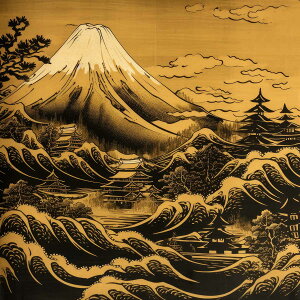 ���̕x�m ���^ �S�[���h �R �x�m�R �����v �^�C �O�b�Y �A�C�e�� �J�^ �����`�|�X�^�[ �l�p �f�U�C�� �|�X�^�[ �X�N�G�A 5�Z���`���݂ŃT�C�Y�L�x �G��ysq-poster-1052�z