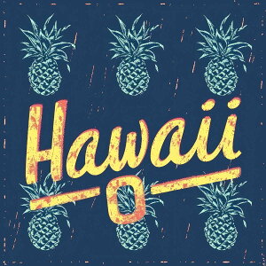 ハワイ ポスター 海 レトロ調 正方形ポスター リゾート 四角 サーフ ビーチ ヤシの木 アロハ ハイビスカス 海 デザイン ポスター スクエア 5センチ刻みでサイズ豊富 インテリア デザイン プ