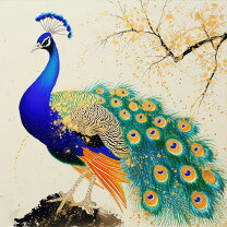 楽天市場】孔雀 絵画の通販