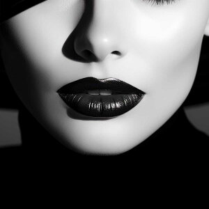 ガールズフォト 正方形ポスター 女性 モデル ポートレート 白黒 モノクロ 写真 人物画 カッコイイ四角 デザイン ポスター スクエア 5センチ刻みでサイズ豊富 インテリア デザイン プリント