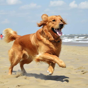 ボーダー・コリー 犬 ドッグ 動物 波 サーフ ビーチ 走る ペット 夏 正方形ポスター 四角 デザイン ポスター スクエア 5センチ刻みでサイズ豊富 インテリア デザイン プリント 絵画 オフィス