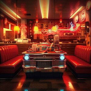 アメリカン レトロ ポスター ヴィンテージ レトロアート ミッドセンチュリーモダン ポップアート ノスタルジックアート ダイナー オールドハリウッド 1970 1980 デザイン スクエア インテリア