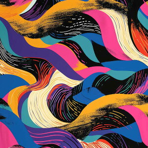 レトロサイケデリック 北欧 幾何学 カラフル パターン 正方形ポスター 四角 デザイン ポスター スクエア インテリア デザイン プリント 絵画 オフィス 住宅 店舗 お洒落 かっこいい【sq-poster-