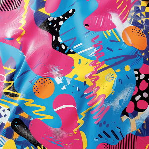 レトロサイケデリック 北欧 幾何学 カラフル パターン 正方形ポスター 四角 デザイン ポスター スクエア インテリア デザイン プリント 絵画 オフィス 住宅 店舗 お洒落 かっこいい【sq-poster-