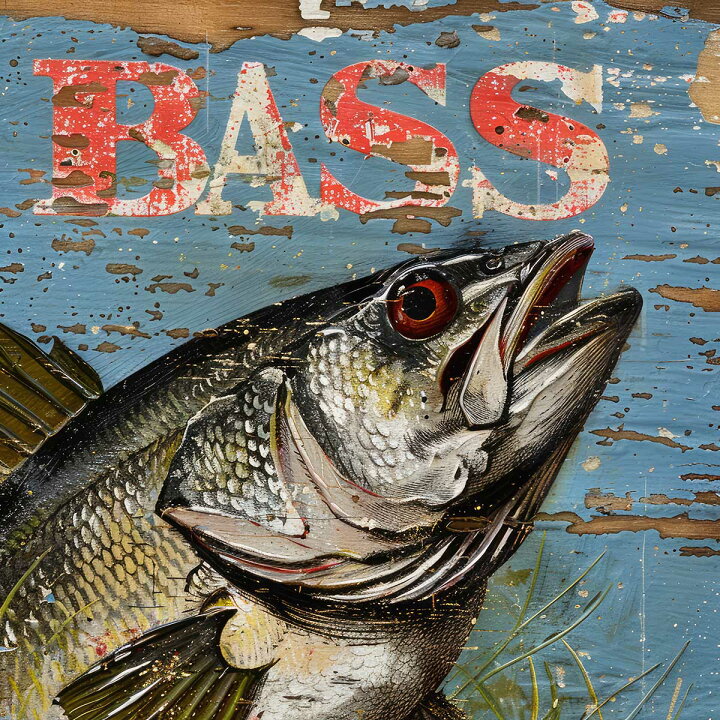 楽天市場】ブラックバス blackbass フィッシング 正方形ポスター 