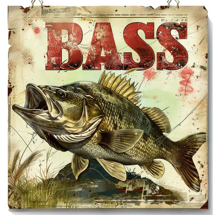 楽天市場】ブラックバス blackbass フィッシング 正方形ポスター 