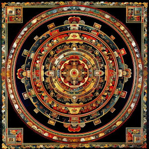 マンダラ アートポスター スピリチュアル デザイン シンボル 瞑想 パターン 装飾 正方形ポスター 四角 デザイン ポスター スクエア インテリア デザイン プリント 絵画 オフィス 住宅 店舗