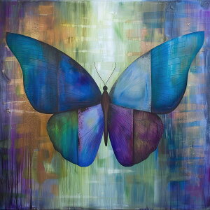 蝶 アートポスター 変容 シンボル 自然 美 装飾 デザイン 正方形ポスター 四角 デザイン ポスター スクエア インテリア デザイン プリント 絵画 オフィス 住宅 店舗 お洒落 かっこいい【sq-post