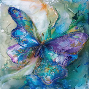 蝶 アートポスター 変容 シンボル 自然 美 装飾 デザイン 正方形ポスター 四角 デザイン ポスター スクエア インテリア デザイン プリント 絵画 オフィス 住宅 店舗 お洒落 かっこいい【sq-post