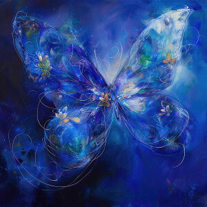 蝶 アートポスター 変容 シンボル 自然 美 装飾 デザイン 正方形ポスター 四角 デザイン ポスター スクエア インテリア デザイン プリント 絵画 オフィス 住宅 店舗 お洒落 かっこいい【sq-post