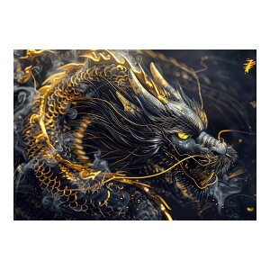 開運 金色 竜 龍 辰 龍神様 ポスター 用紙とサイズが選べる 金運 ご利益 厄払い 守護 風水 お守りインテリア おしゃれ シンプル お洒落 a0 a1 a2 a3 a4 b0 b1 b2 b3 b4 特大 大きい【lh-poster-3567】