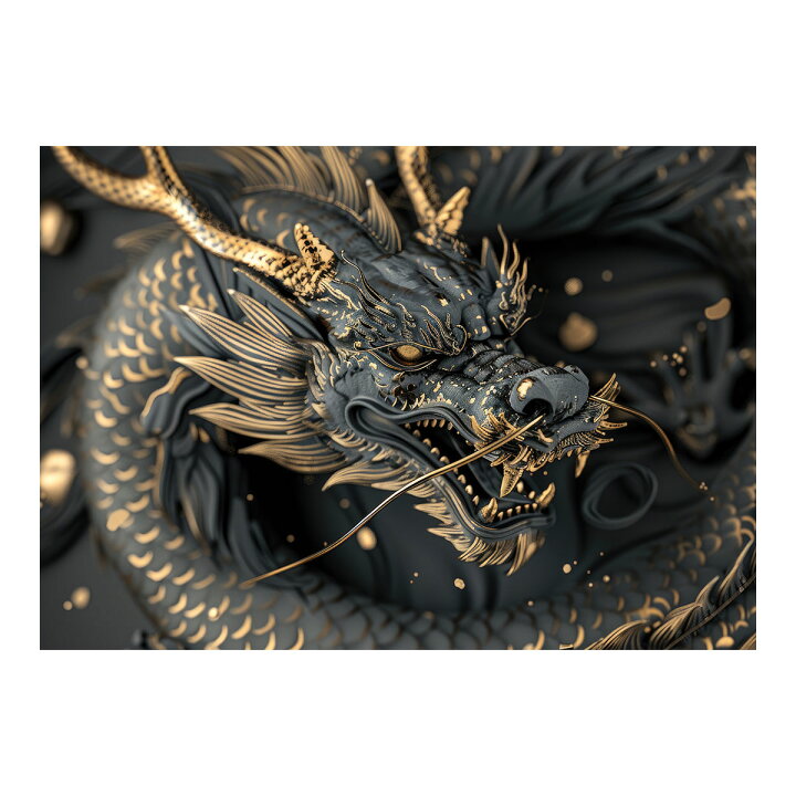 楽天市場】開運 金色 竜 龍 辰 龍神様 ポスター 用紙とサイズが選べる 