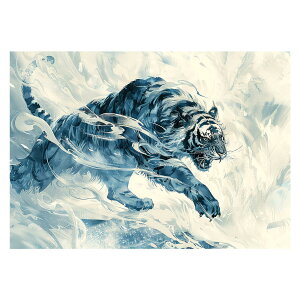 虎 トラ タイガー 猛虎 縁起物 ポスター 用紙とサイズが選べる 開運 金運 風水 絵画 レトロ 和風 伝説 インテリア おしゃれ プリントポスター フォト オシャレ アート モダン シンプル お洒落