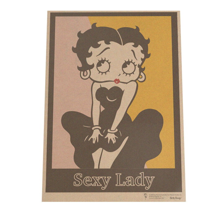 楽天市場 ポスター B2サイズ 約51x73cm 選べる用紙 大きさ Betty Boop ベティー ブープ 選べる用紙 大きさ 正規品 ベティーちゃん ポスター キャラクター アニメ 映画 アメリカ コミック 漫画 ベティ ダイナー バイカラー シンプル モノクロ インテリア ファッション