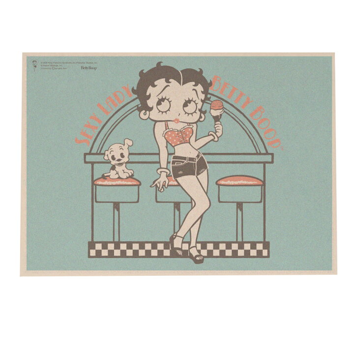 額付き Betty Boop アート スタバ フォトフレーム ベティちゃん ポスター 額装済み 日本未発売 ポスター