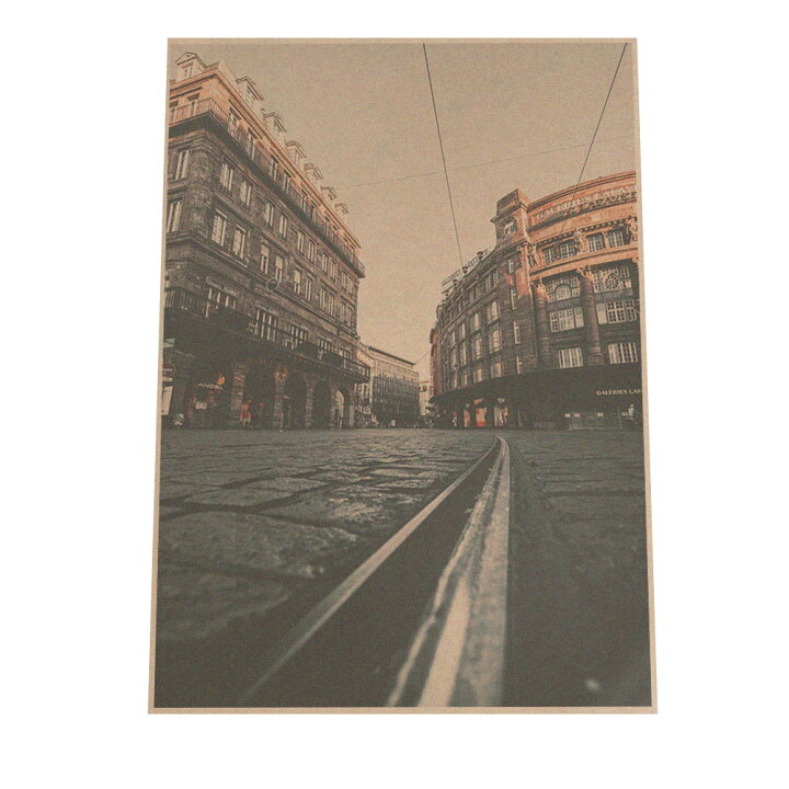 楽天市場 ポスター サイズ 約42x59cm 選べる用紙 大きさ ポスター インテリア おしゃれ ファッション ポスター 大きい 風景 景色 建物 建造物 運河 海外 空 雲 海 街並み ロンドン パリ インテリア ファッションポスター