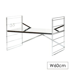 【p5倍☆秋のポイント祭 10/31まで】 トースターラック おしゃれ 幅60cm ステンレス キッチンラック 高さ調整 日本製