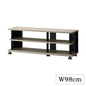 【p5倍☆秋のポイント祭 10/31まで】 テレビ台 ローボード キャスター付き 100幅 おしゃれ オープンローボード 43インチ対応