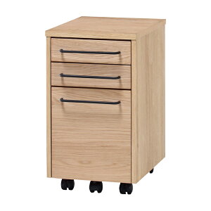 【p5倍☆秋のポイント祭 10/31まで】 デスクワゴン キャスター付き インワゴン サイドワゴン 木製