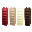 【p10倍!!クーポンあり☆スーパーSALE】 吊り下げ収納 クローゼット 6段 吊り下げ 収納ラック 小物収納 新品アウトレット