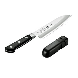 三徳包丁 シャープナー セット 165mm 日本製 燕人の匠 桜吟 燕三条