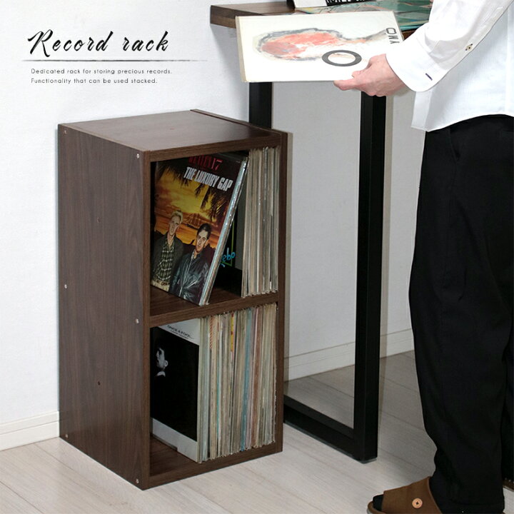 楽天市場】レコードラック 本棚 RCR-7135 ディスプレイラック レコード 