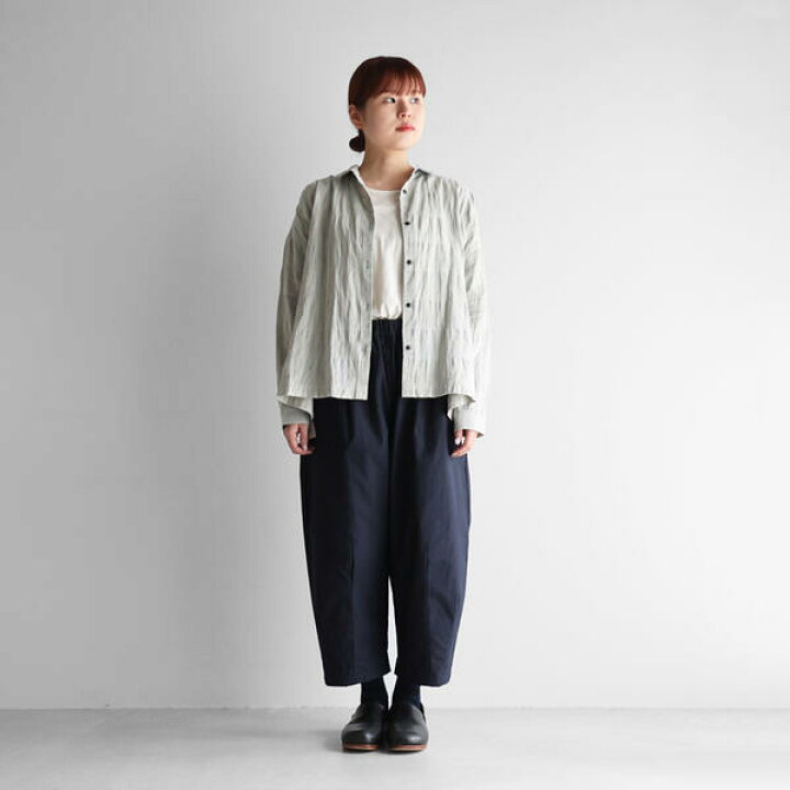 楽天市場】HUIS. ハウスバフクロスバルーンパンツ（ブラックネイビー 