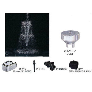 �O���[�x�� 1�C���`�m�Y�������Z�b�g�iPower-X14000 �|���v�t�Z�b�g�j �{���P�[�m�Z�b�g C40TB140V