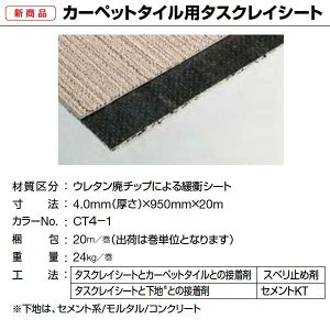 �^�W�} �J�[�y�b�g�^�C���p �^�X�N���C�V�[�g 4.0mm�i�����j×950mm×20m CT4-1 1��