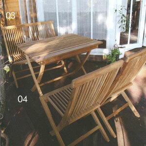 W[rX FOLDING TEAK LOVE CHAIR ܂݃u`FA `[N h 20868 1r