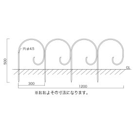 ジャービス商事 花壇フェンス P型 35311