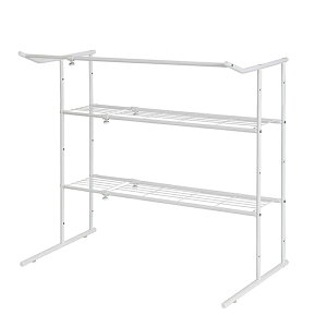 平安伸銅工業 押入れ伸縮ハンガーシェルフ 白 ホワイト OHW-40 1台