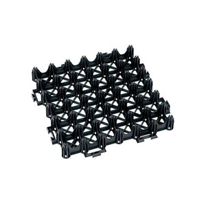 キタイ 芝生保護材 エコユニットベース 黒 525×525mm 1梱(4枚入)