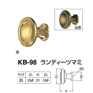 �V���N�} �����f�B�[�c�}�~ KB-98 �T�C�Y25 ���^�哿 D(1)��25×H21×D(2)��15mm