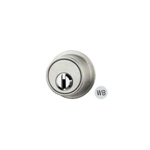 長沢製作所 リヴィエール本締錠 6本ピンシリンダー キー3本付 WB(ホワイトブロンズ)メッキ BS51mm