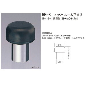 シロクマ マッシュルーム戸当り 床付・巾木 兼用型 80mm RB-8