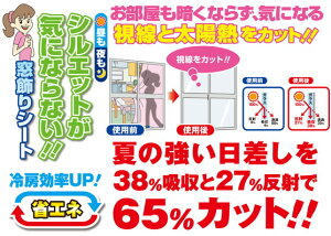 明和グラビア シルエットが気にならない窓飾りシート/省エネタイプ 92cm丈×90cm巻 GP-9240 159471