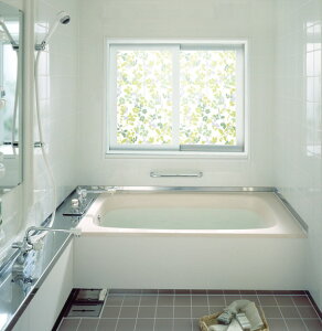 明和グラビア 浴室目隠しシート/凹凸面に貼れます 46×90cm巻 YMS-4602 191938