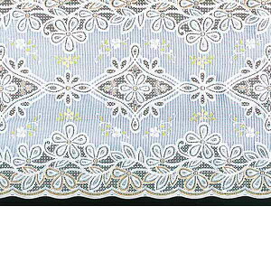 明和グラビア テーブルセンター ロングレース イエロー 40cm幅×20m巻 M-499 146761