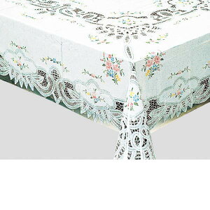 明和グラビア テーブルクロス MGプリントレースシリーズ パリス ピンク 120cm×150cm 310612