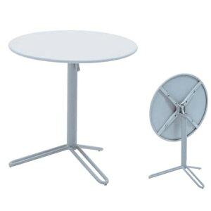 MAIORI ハギービストロテーブル 75/ホワイトパール φ750×H750mm