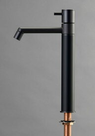 オンリーワンクラブ デザイン水栓 マニル ブラックめっき ロング ブラック TK4-1LKBK